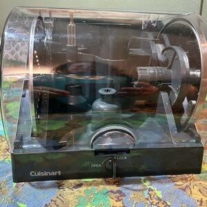 Cuisinart Black Food Processor Attachments and  Case